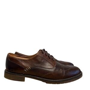 BED|STU Gibson Brown Leather Oxford Wingtip Lace Up Casual Dress Shoes Size 9